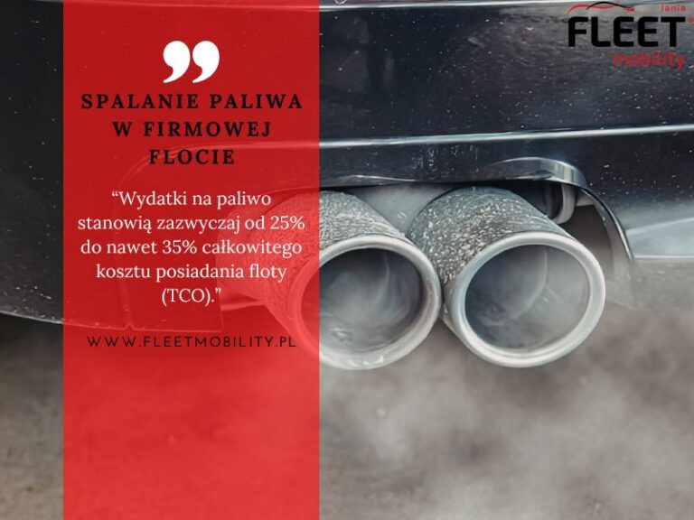 Read more about the article Spalanie paliwa w firmowej flocie – od czego realnie zależy i jak je obniżyć?