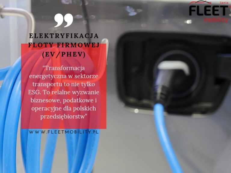 elektryfikacja aut firmowych